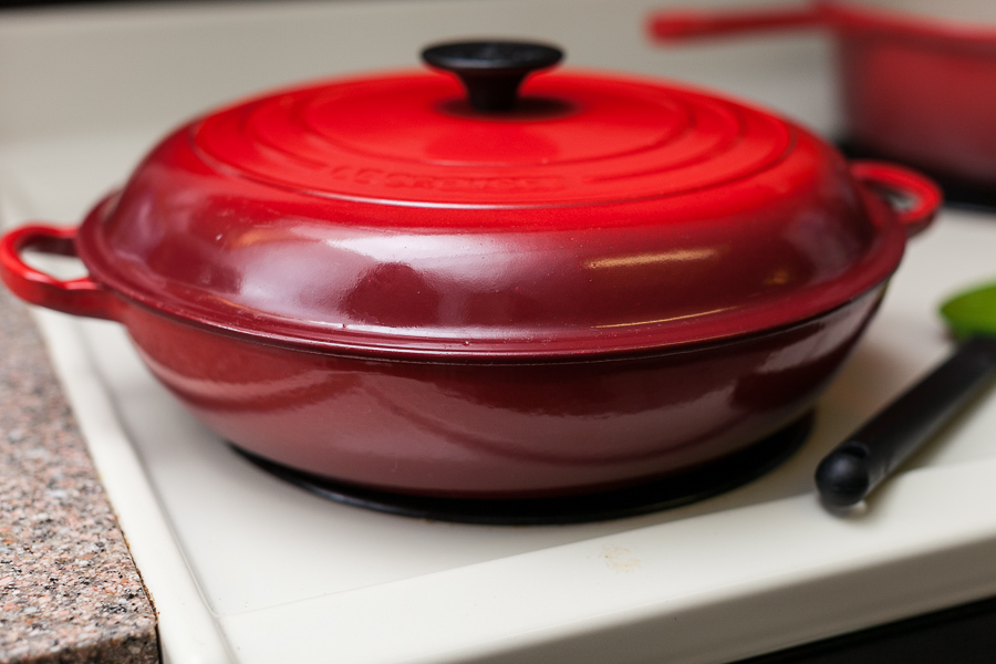 spicy cheese pasta on stovetop