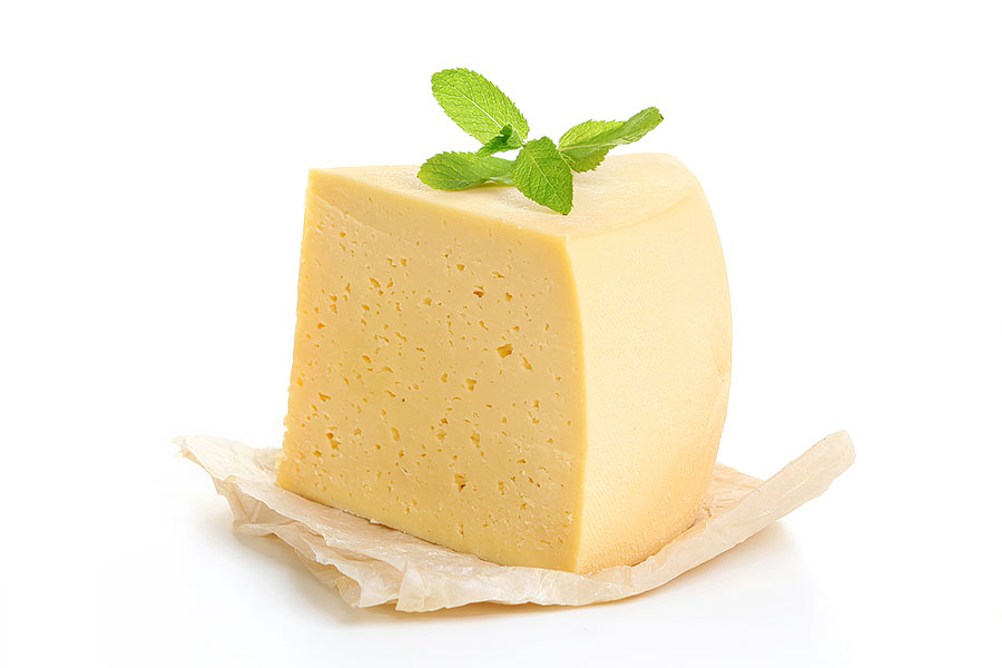 Wedge of havarti cheese 